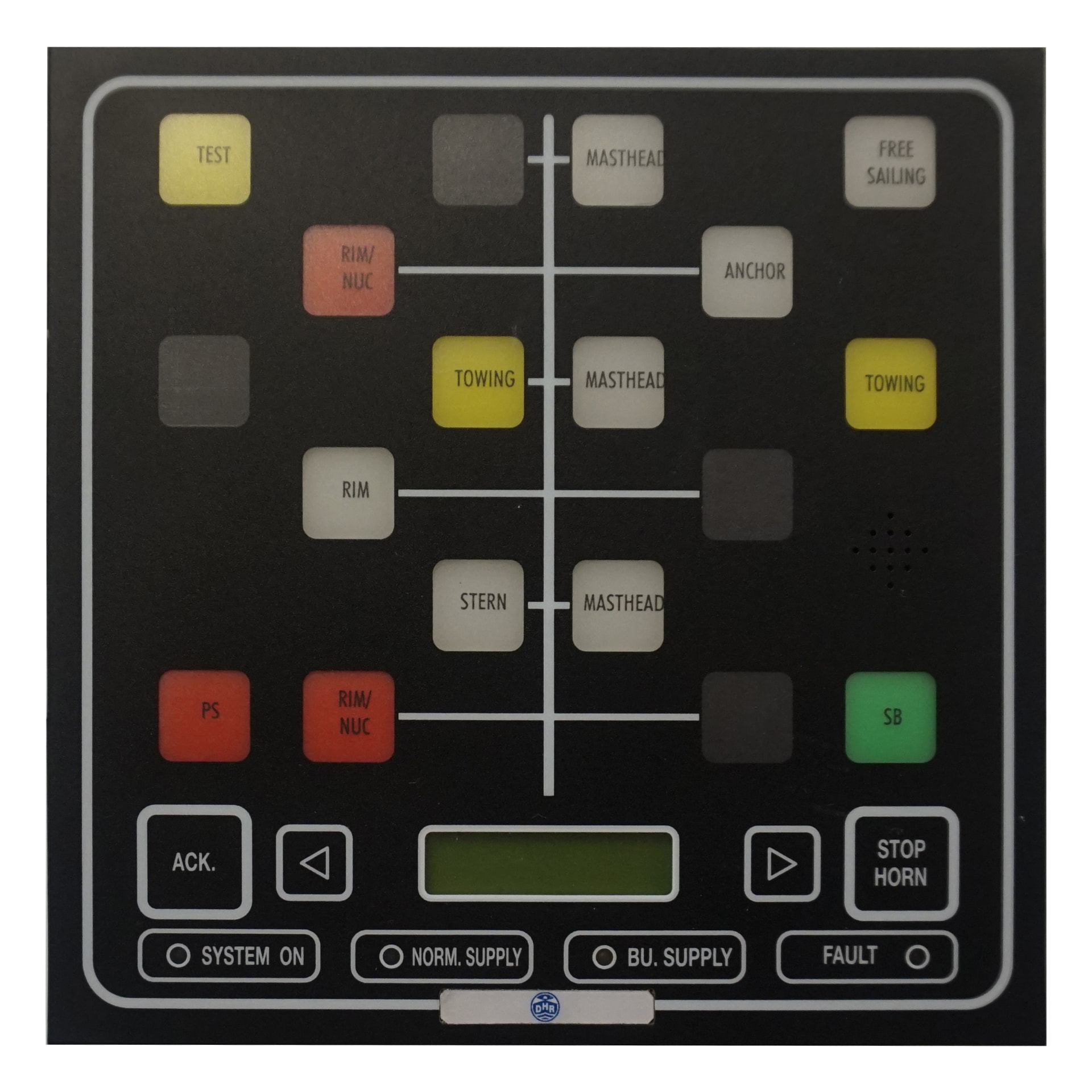 DHR navigation light control panel